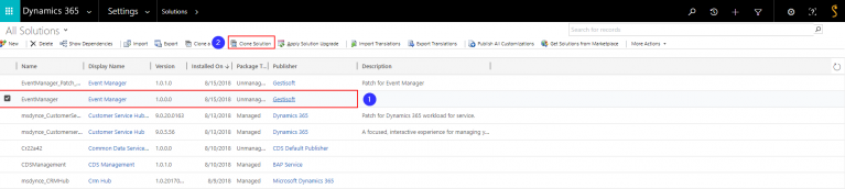 How to Clone a Solution with Microsoft Dynamics 365? | Gestisoft