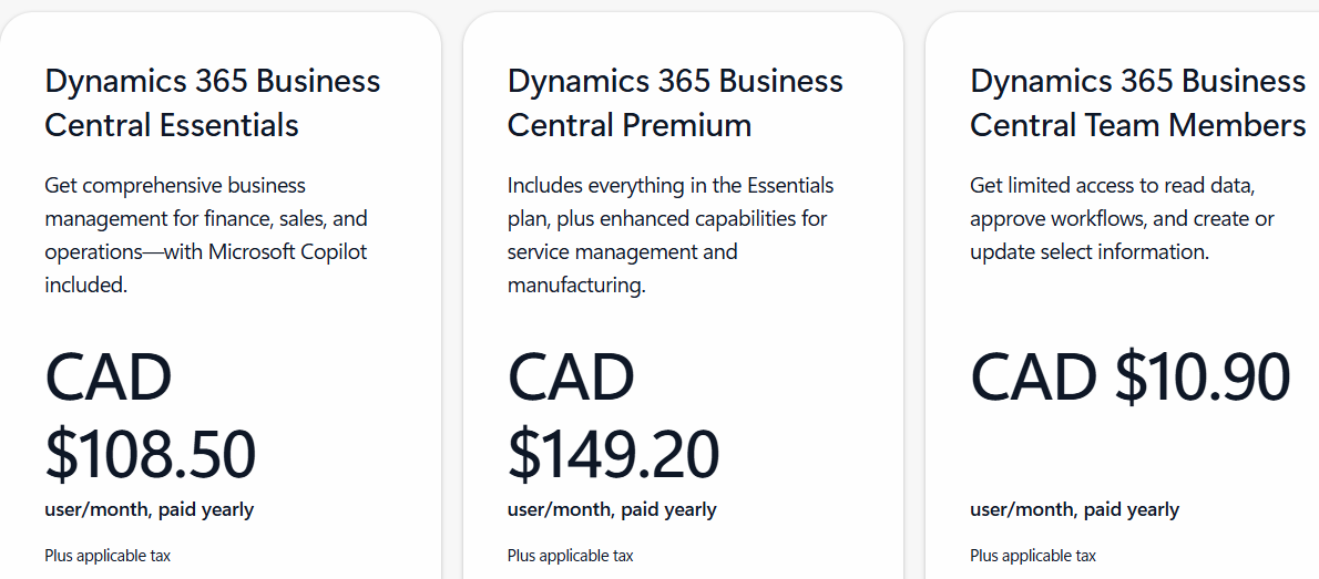 Quelle est la différence entre Dynamics NAV vs Dynamics 365 Business ...