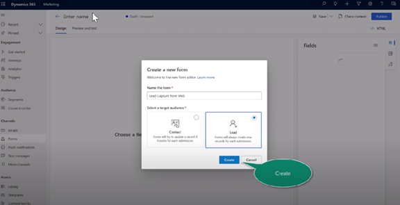 How to Create a Form in Dynamics 365 Marketing | Gestisoft