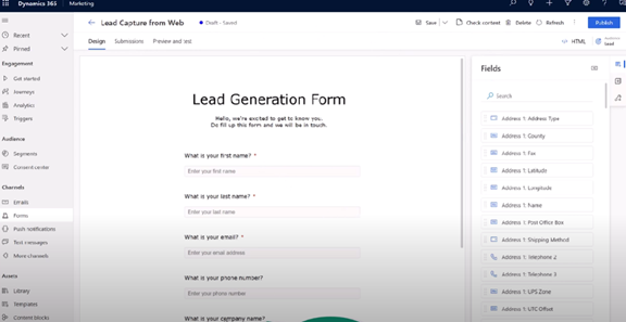 How to Create a Form in Dynamics 365 Marketing | Gestisoft